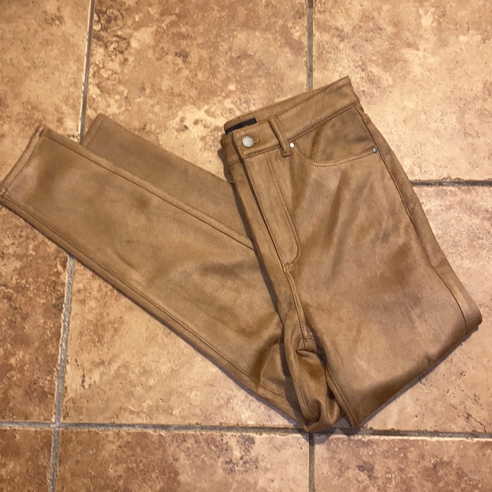 Ann Taylor Women's Suede Jeans in Tan